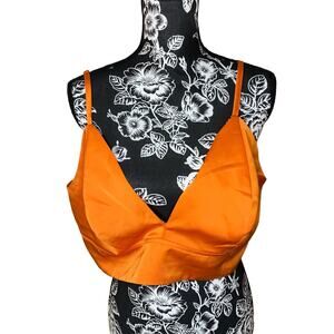 Shiny Orange Bralette